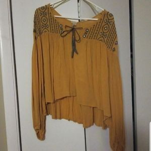 Gimmicks by BKE Hi-Lo Blouse SZ L